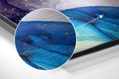 Purple Wave Brushed Aluminium Dibond Wall Art.