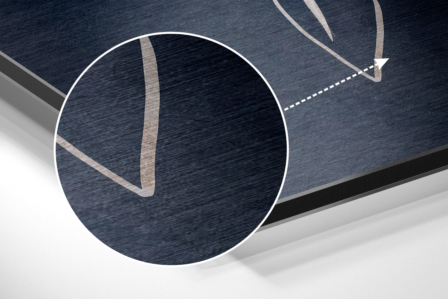 Purest Brushed Aluminium Dibond Wall Art.