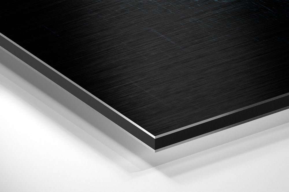 Stay in the Loop Brushed Aluminium Dibond Wall Art.