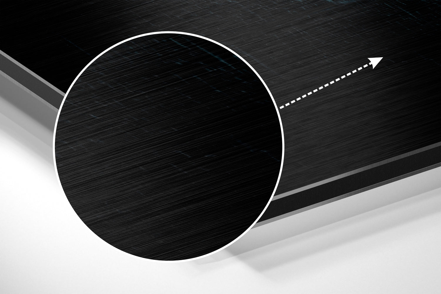 Stay in the Loop Brushed Aluminium Dibond Wall Art.