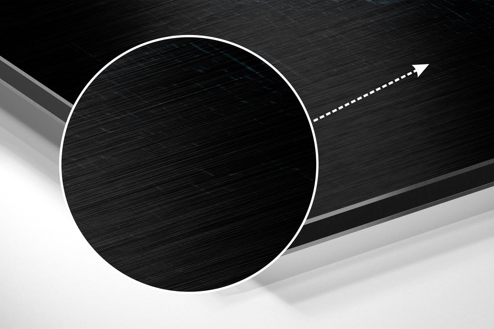 Stay in the Loop Brushed Aluminium Dibond Wall Art.
