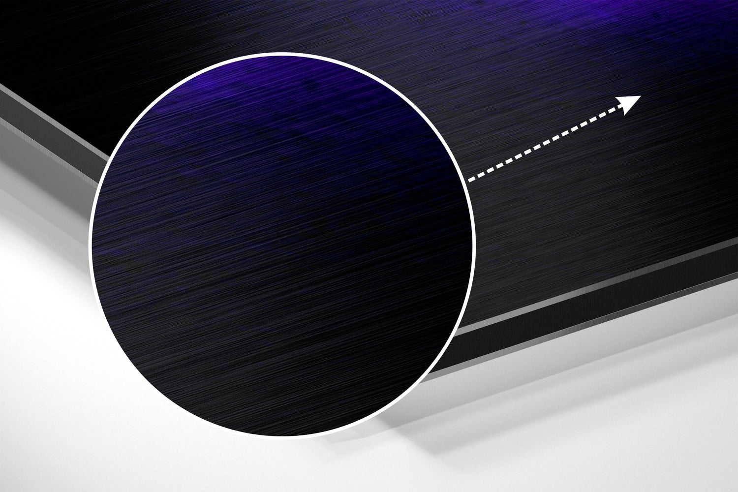 Feed Your Soul Brushed Aluminium Dibond Wall Art.