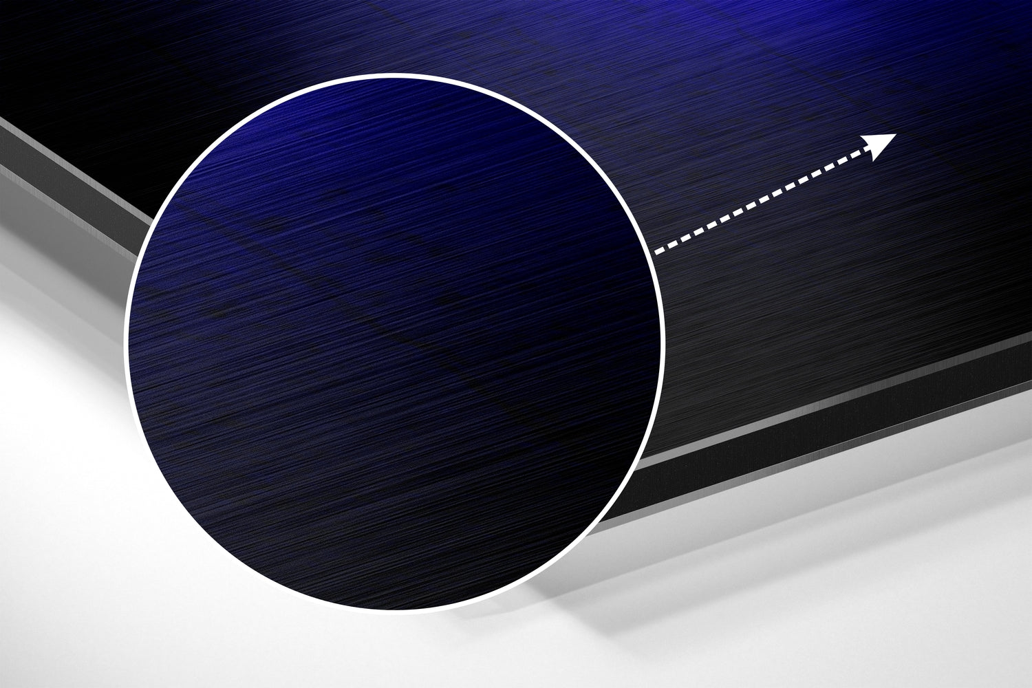 Create Today Brushed Aluminium Dibond Wall Art.