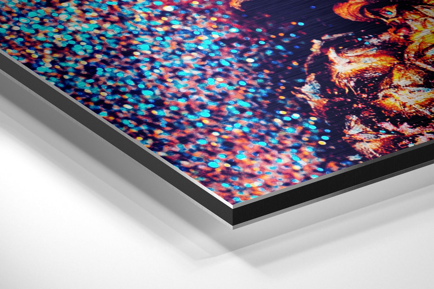 Pineapple Brushed Aluminium Dibond Wall Art.