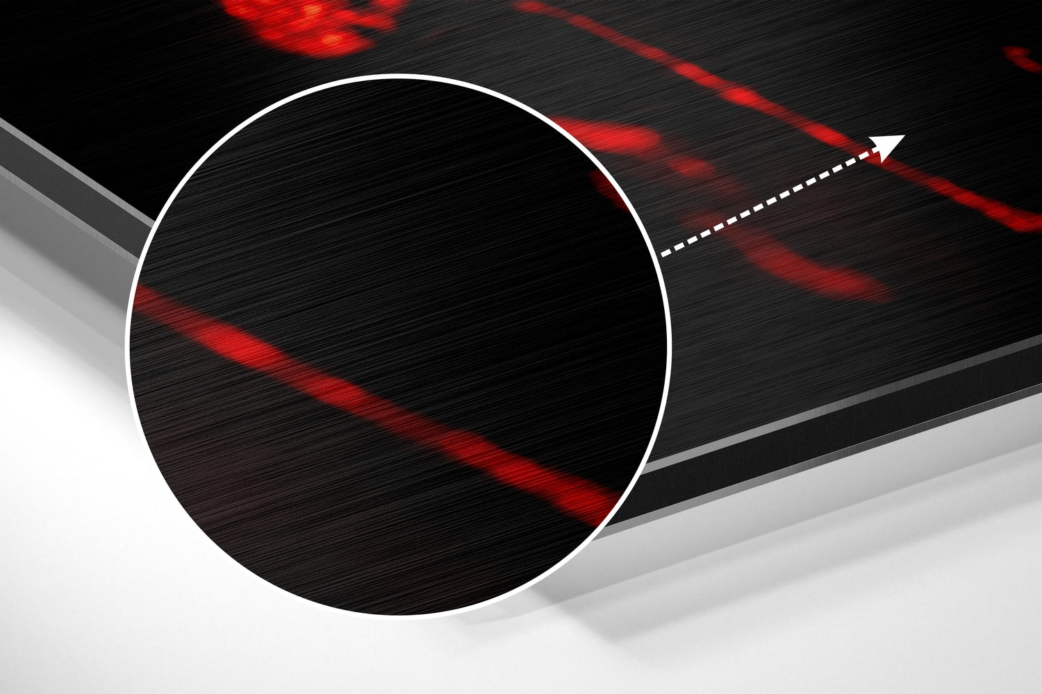 Skull Brushed Aluminium Dibond Wall Art.