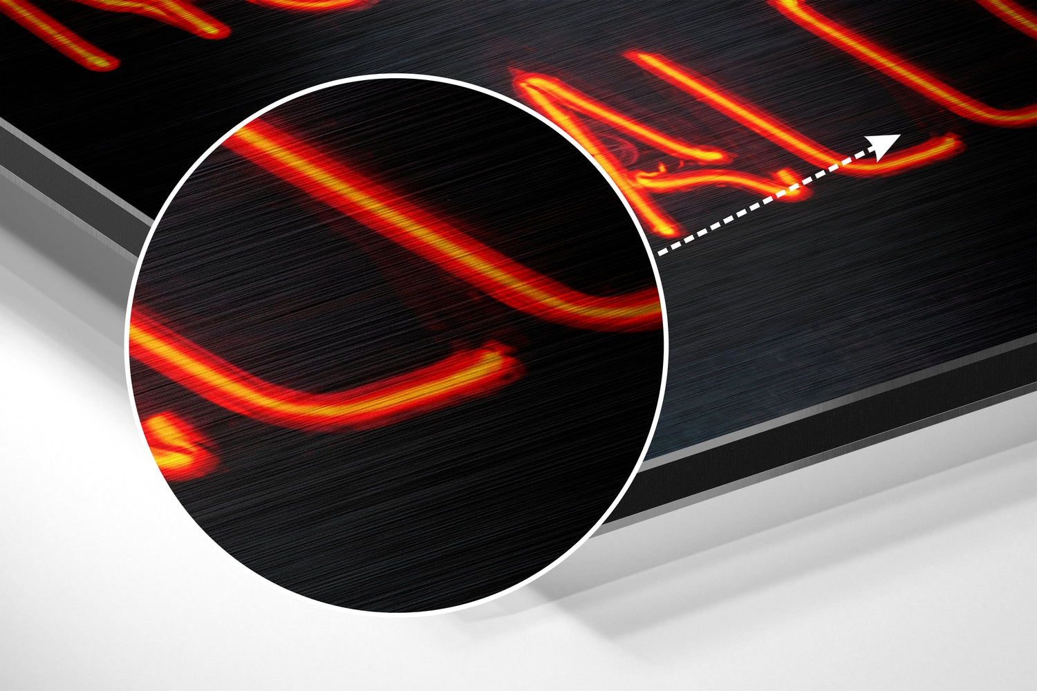 No Drugs Brushed Aluminium Dibond Wall Art.