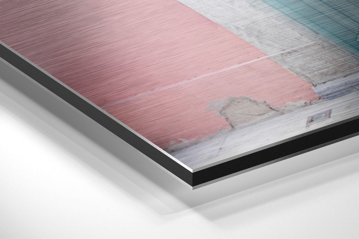 Door Brushed Aluminium Dibond Wall Art.