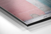 Door Brushed Aluminium Dibond Wall Art.