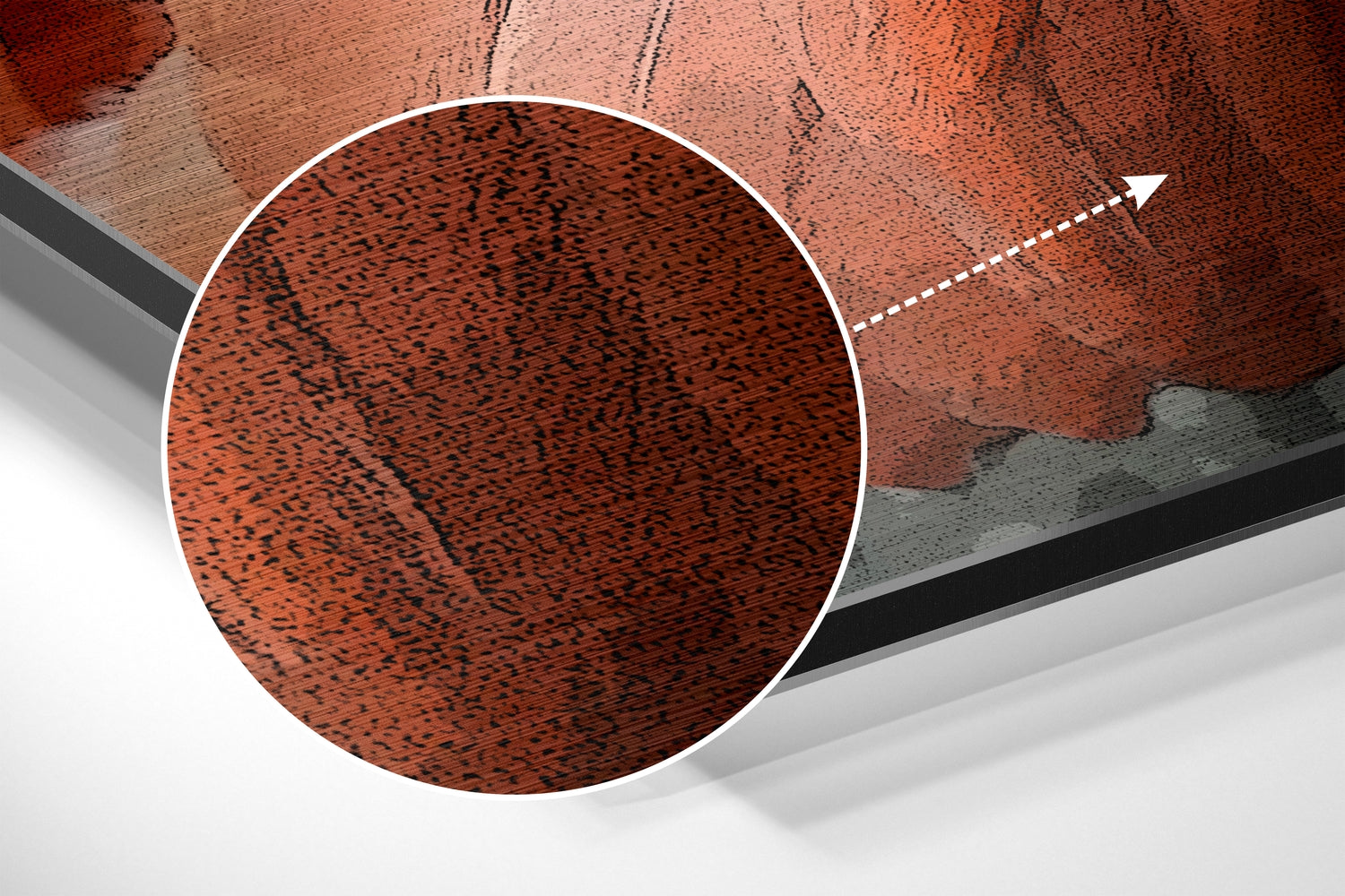 Flamingo Brushed Aluminium Dibond Wall Art.