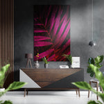 Leaf Brushed Aluminium Dibond Wall Art.