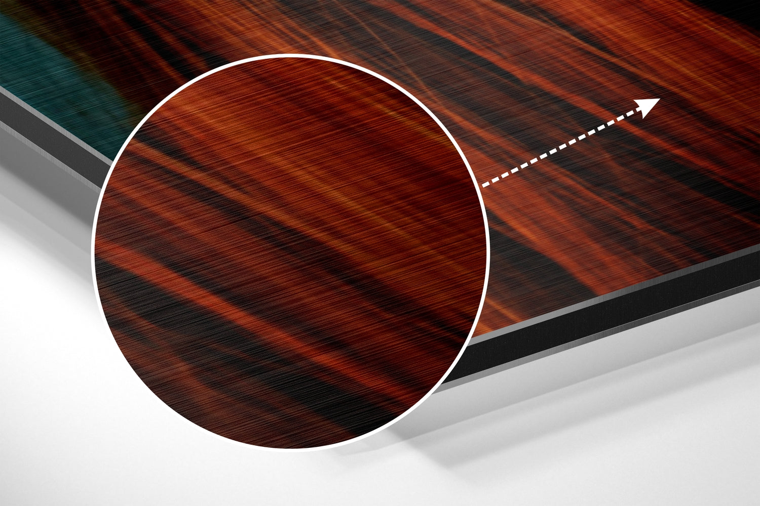 Lollipop Brushed Aluminium Dibond Wall Art.