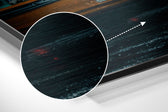 City Rush Brushed Aluminium Dibond Wall Art.
