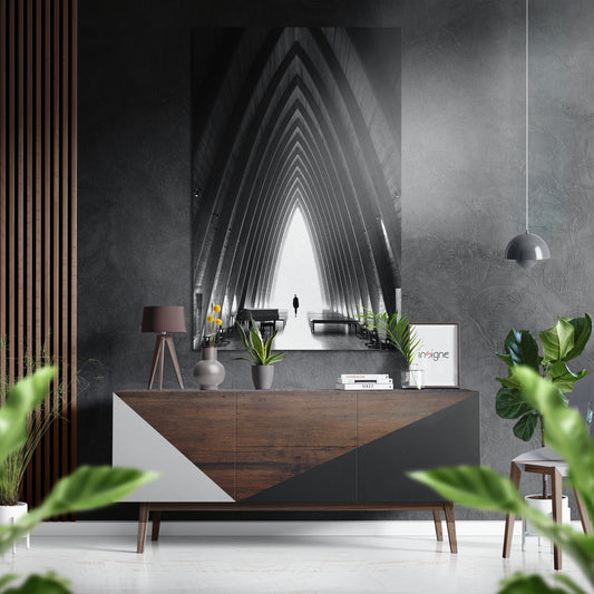 Alone Brushed Aluminium Dibond Wall Art.