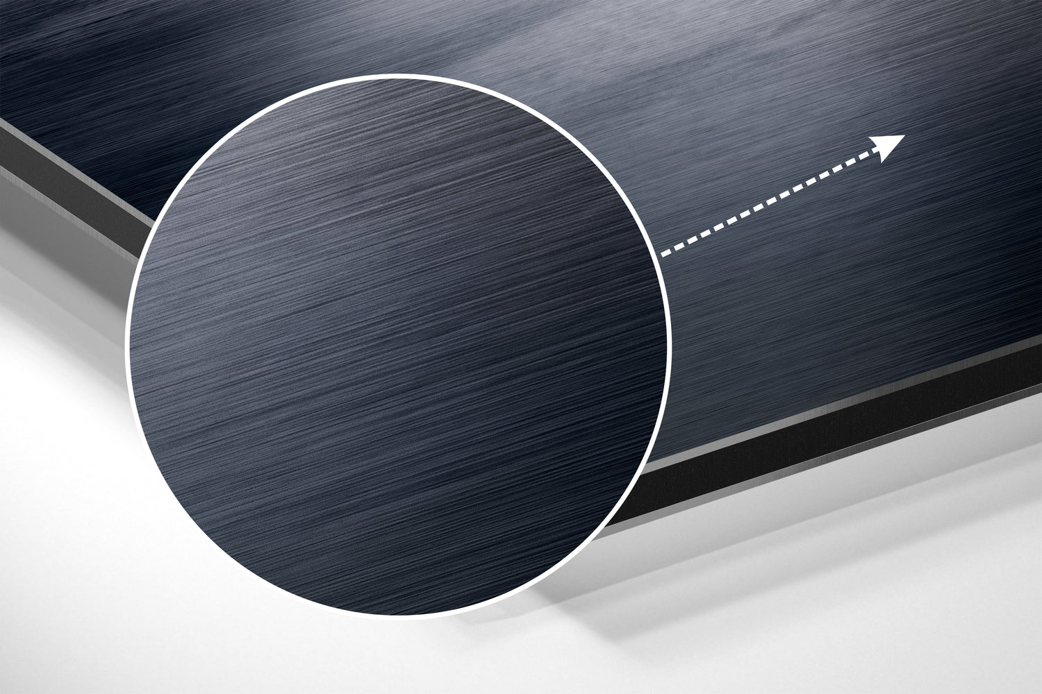 City View Brushed Aluminium Dibond Wall Art.