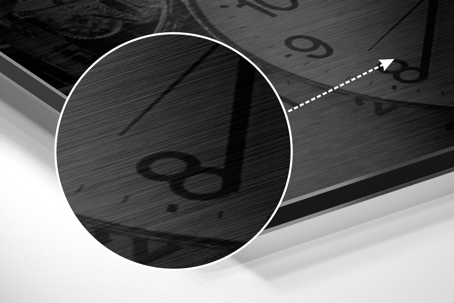 Keep Going Brushed Aluminium Dibond Wall Art.