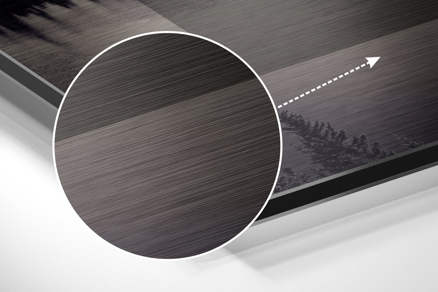 Confine Yourself Brushed Aluminium Dibond Wall Art.