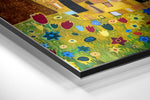 Klimt's Kiss Brushed Aluminium Dibond Wall Art.