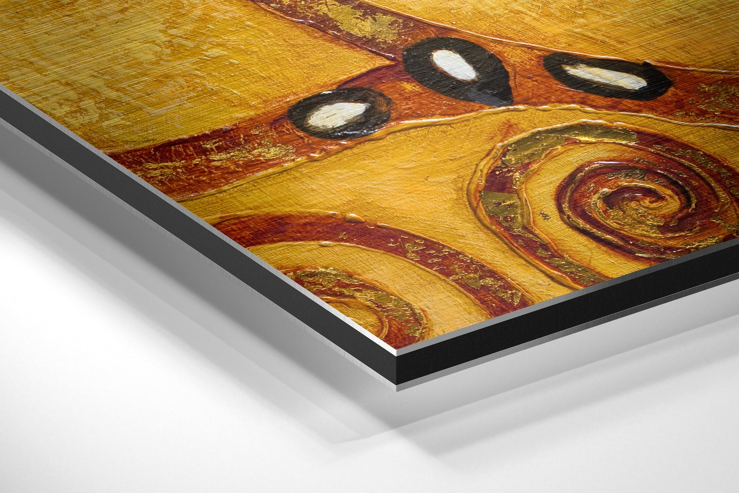 Klimt's Tree of Life Brushed Aluminium Dibond Wall Art.
