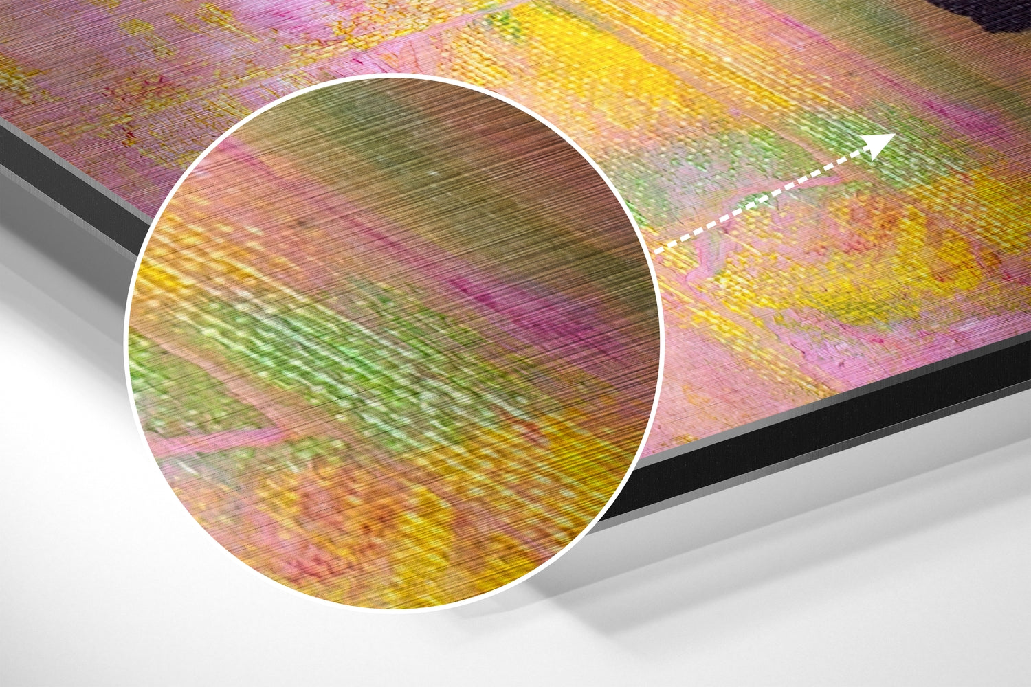 Retro Woman Brushed Aluminium Dibond Wall Art.