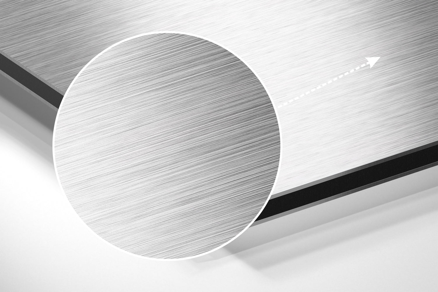 Elephant Brushed Aluminium Dibond Wall Art.