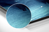 Abstract Waves Brushed Aluminium Dibond Wall Art.