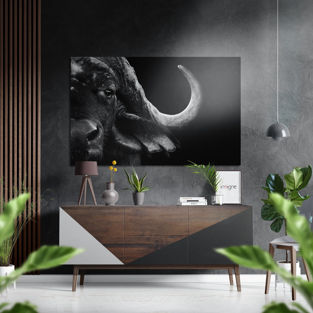 Buffalo Brushed Aluminium Dibond Wall Art.