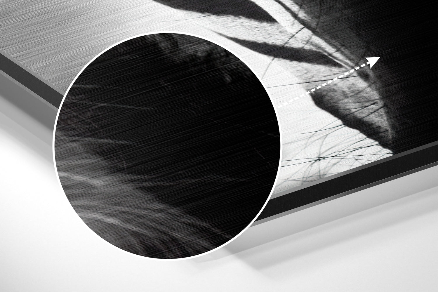 Buffalo Brushed Aluminium Dibond Wall Art.