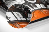 Picasso Style Brushed Aluminium Dibond Wall Art.