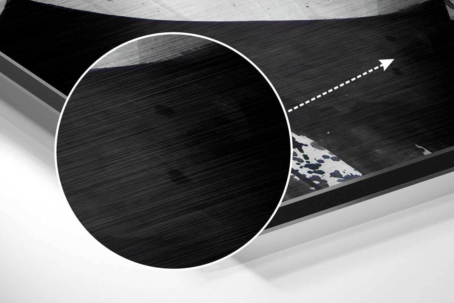 Blue Eye Brushed Aluminium Dibond Wall Art.