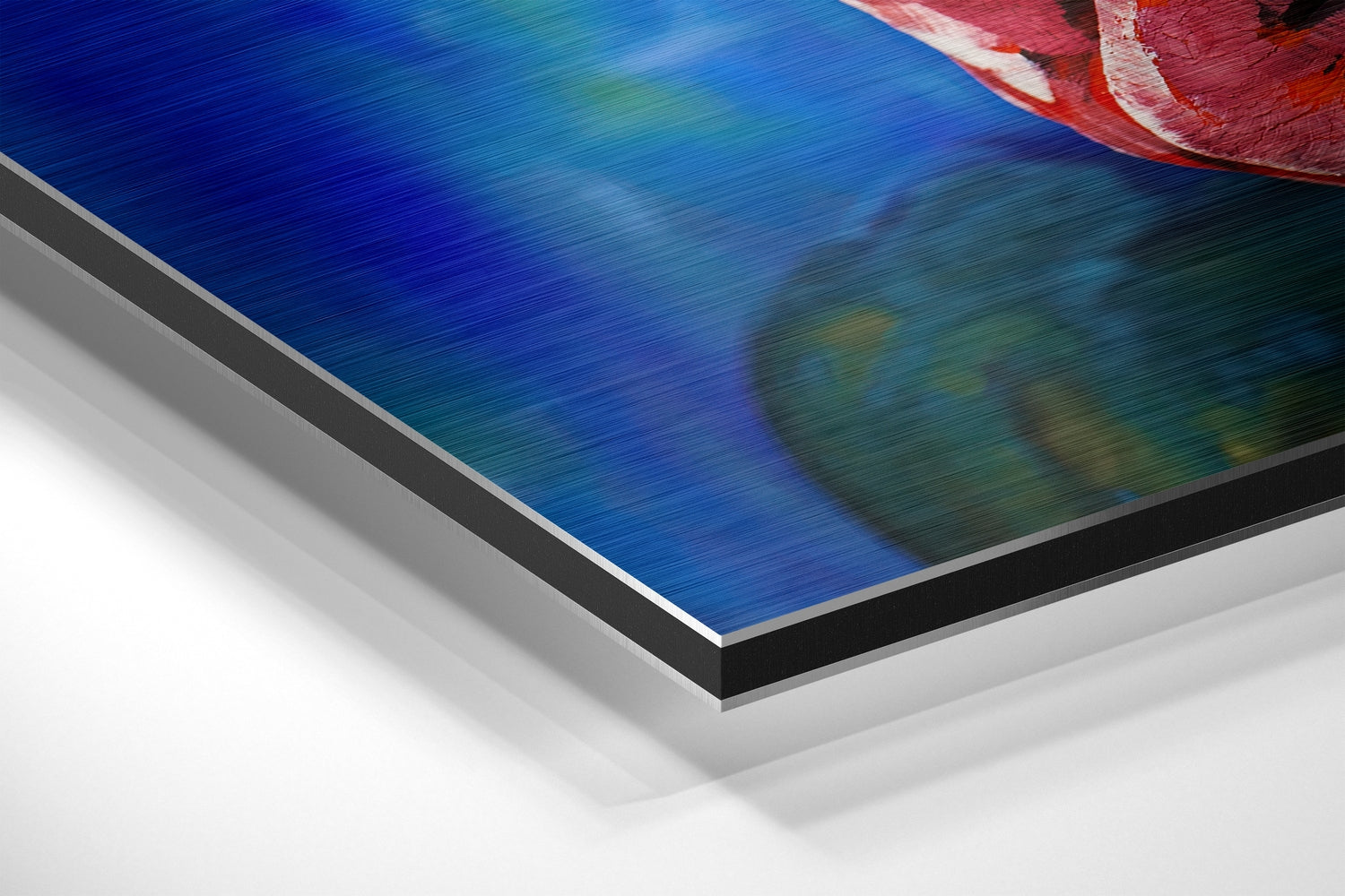 Woman Brushed Aluminium Dibond Wall Art.