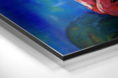 Woman Brushed Aluminium Dibond Wall Art.