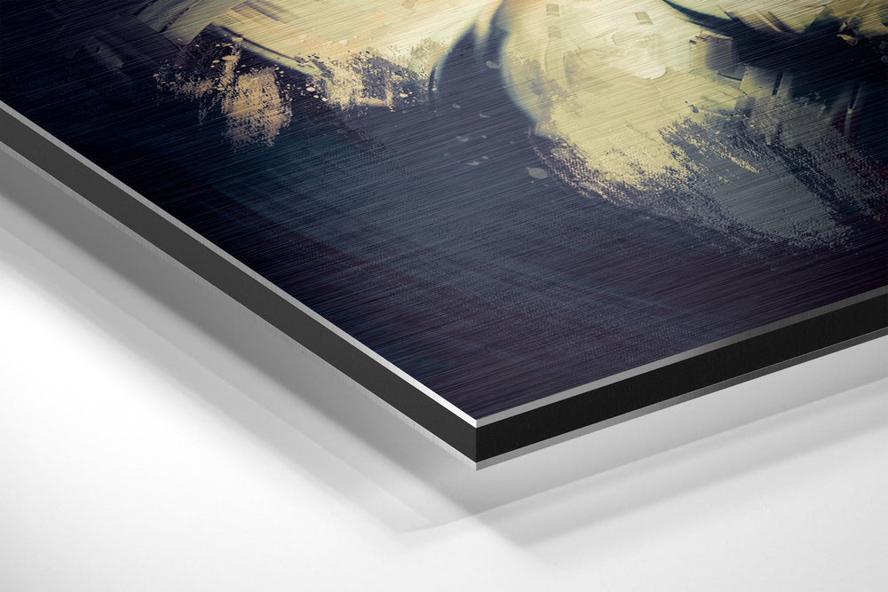 Flowers Brushed Aluminium Dibond Wall Art.
