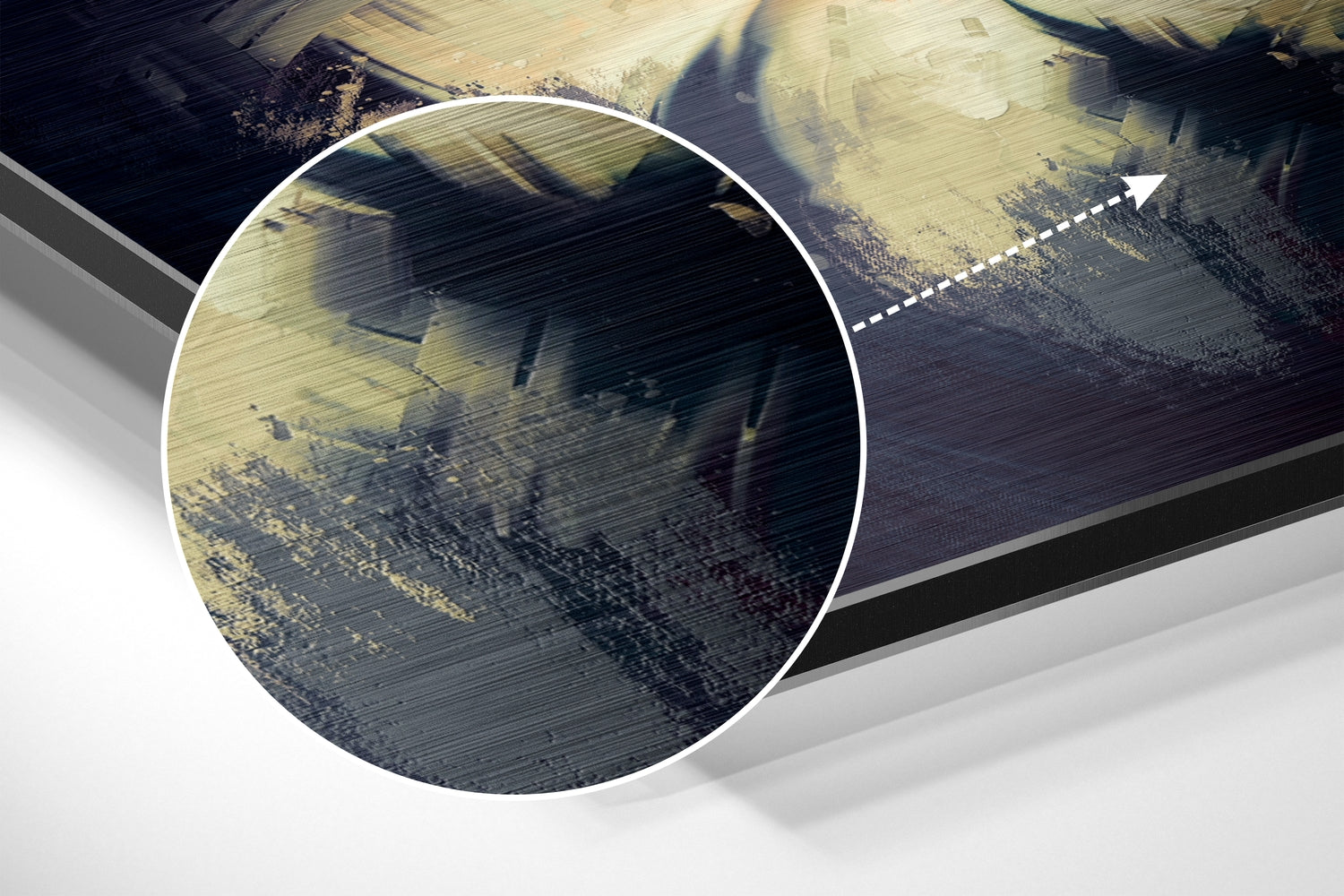 Flowers Brushed Aluminium Dibond Wall Art.