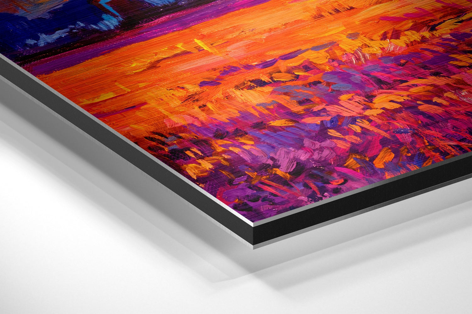 Sunset at the Windmill Brushed Aluminium Dibond Wall Art.