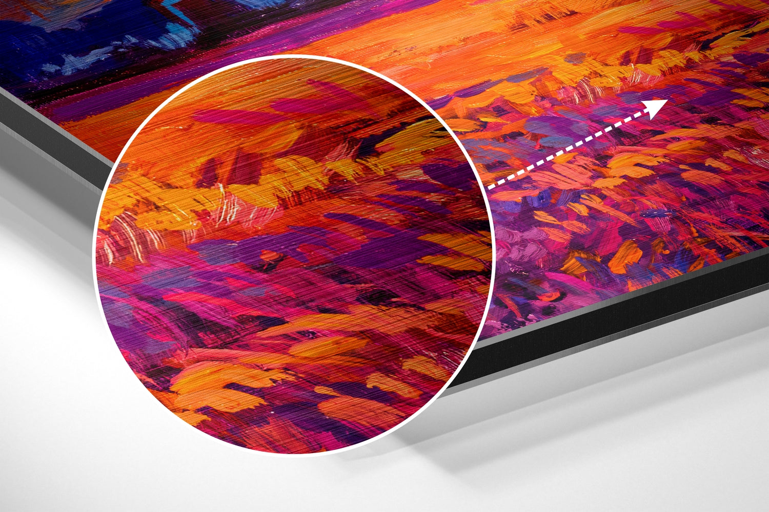 Sunset at the Windmill Brushed Aluminium Dibond Wall Art.