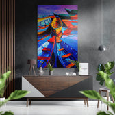 Boats Brushed Aluminium Dibond Wall Art.