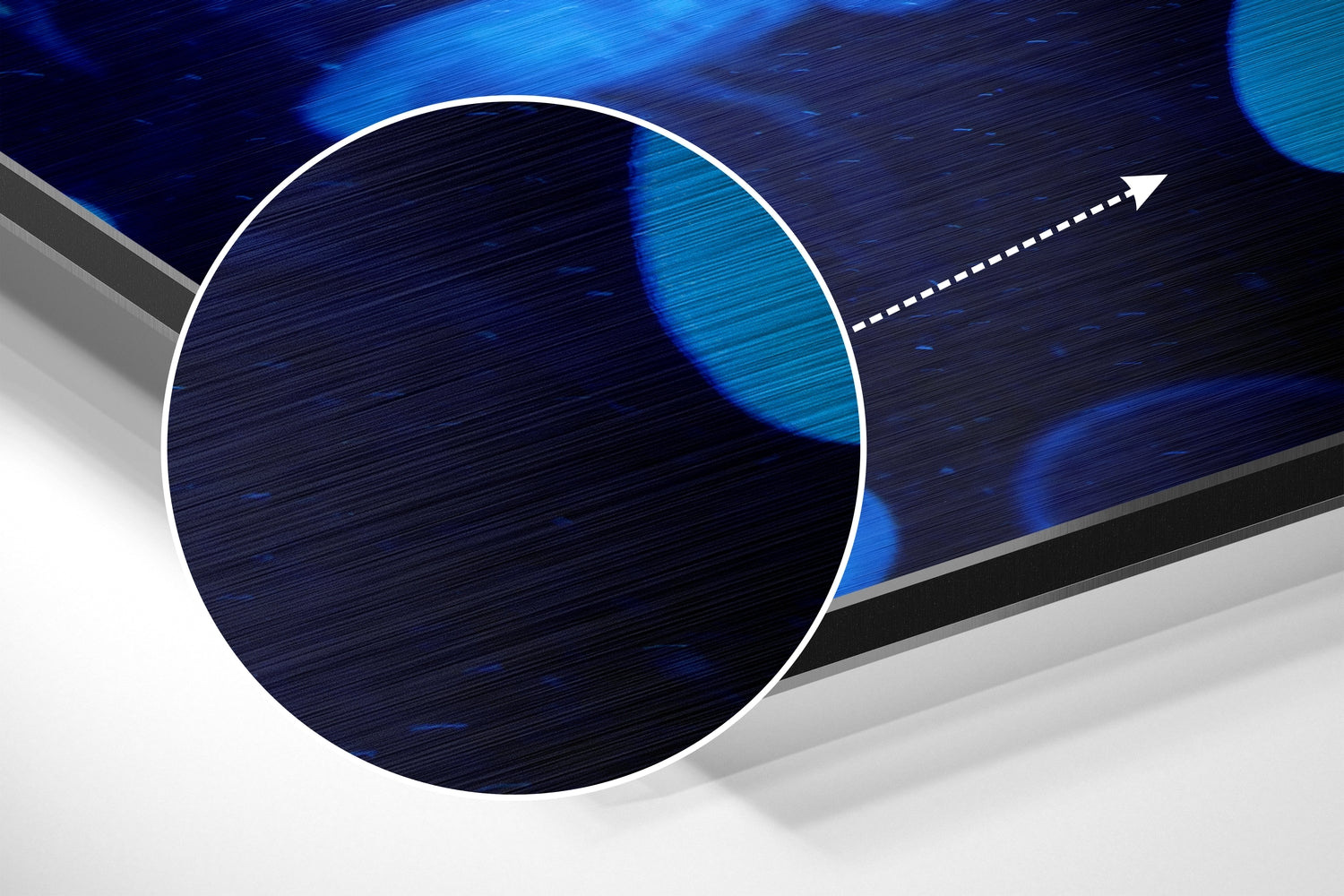 Jellyfish Brushed Aluminium Dibond Wall Art.