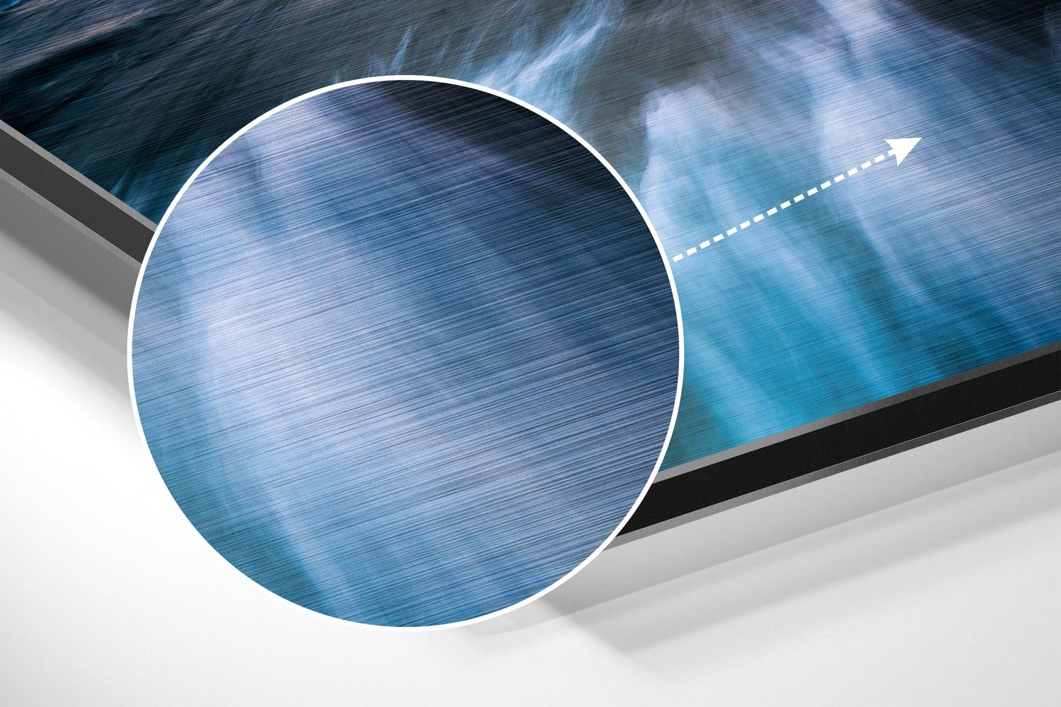 Sunset at Sea Brushed Aluminium Dibond Wall Art.