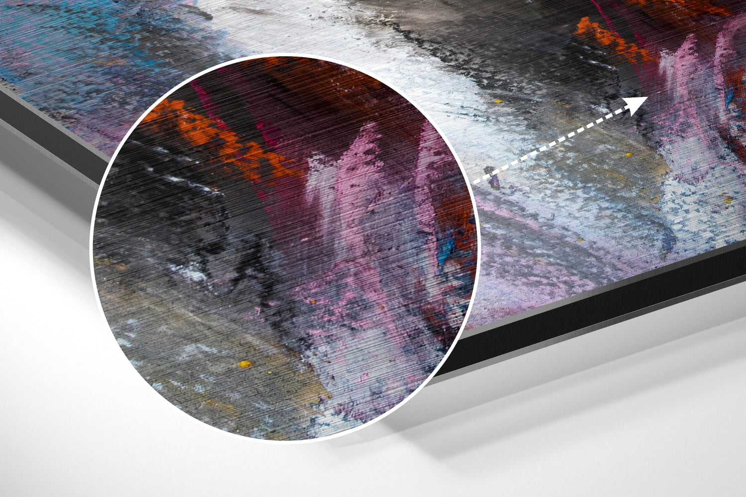 Horse Brushed Aluminium Dibond Wall Art.