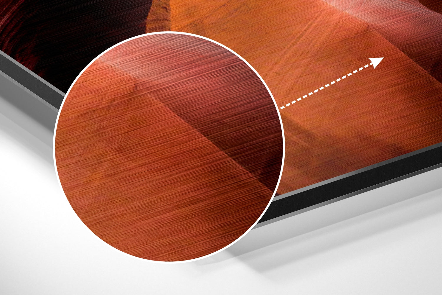 Grand Canyon Brushed Aluminium Dibond Wall Art.