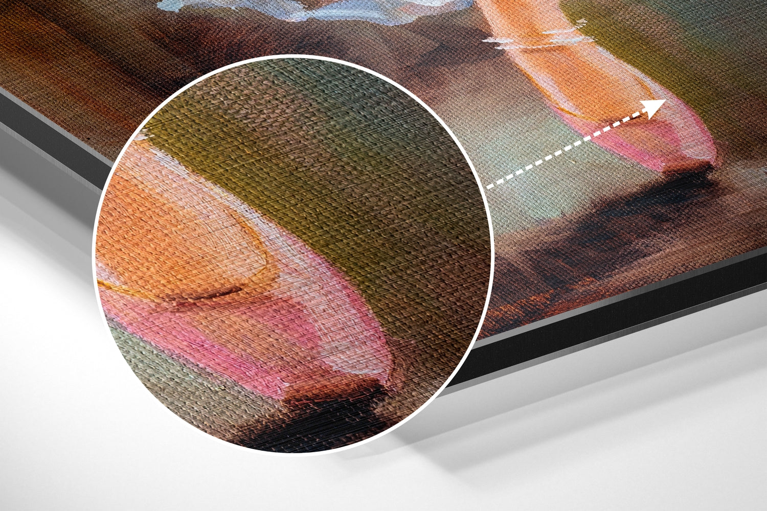 Ballerina Brushed Aluminium Dibond Wall Art.