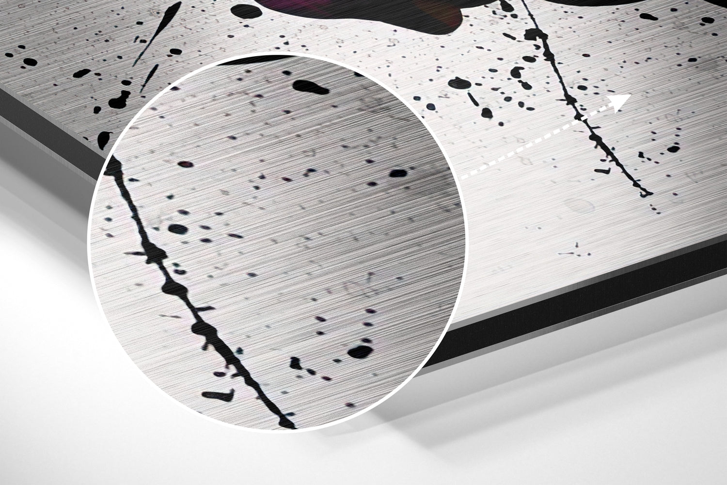 Free Love Brushed Aluminium Dibond Wall Art.