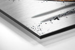 Free Love Brushed Aluminium Dibond Wall Art.