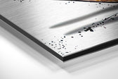 Free Love Brushed Aluminium Dibond Wall Art.
