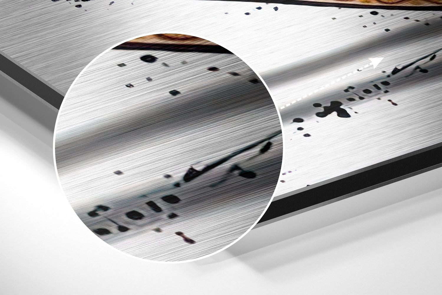 Free Love Brushed Aluminium Dibond Wall Art.