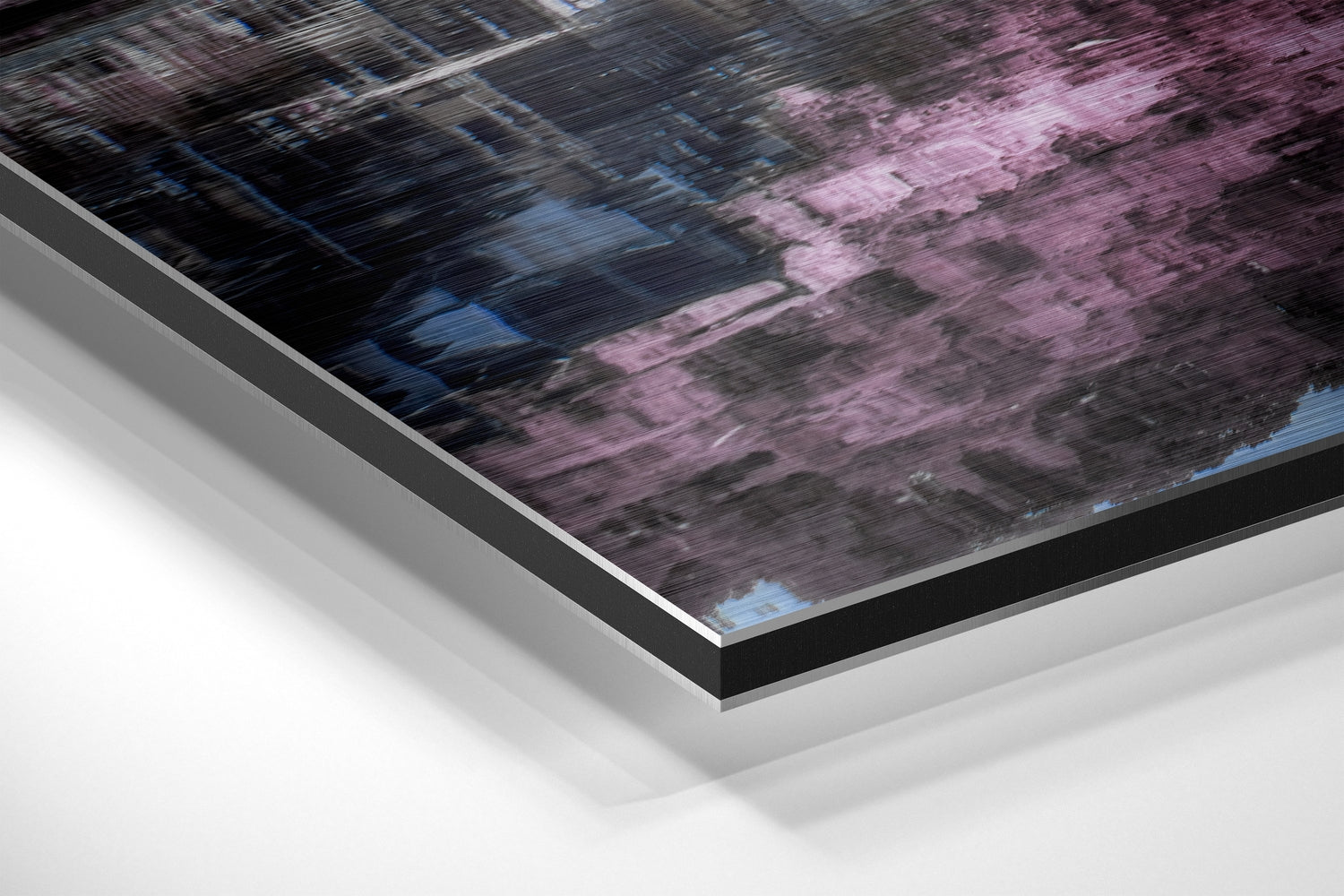 Lake View Brushed Aluminium Dibond Wall Art.