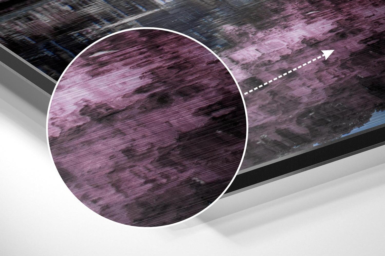 Lake View Brushed Aluminium Dibond Wall Art.