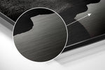 Rhino Brushed Aluminium Dibond Wall Art.