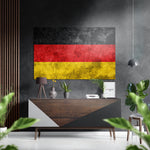 Flag of Germany Brushed Aluminium Dibond Wall Art.