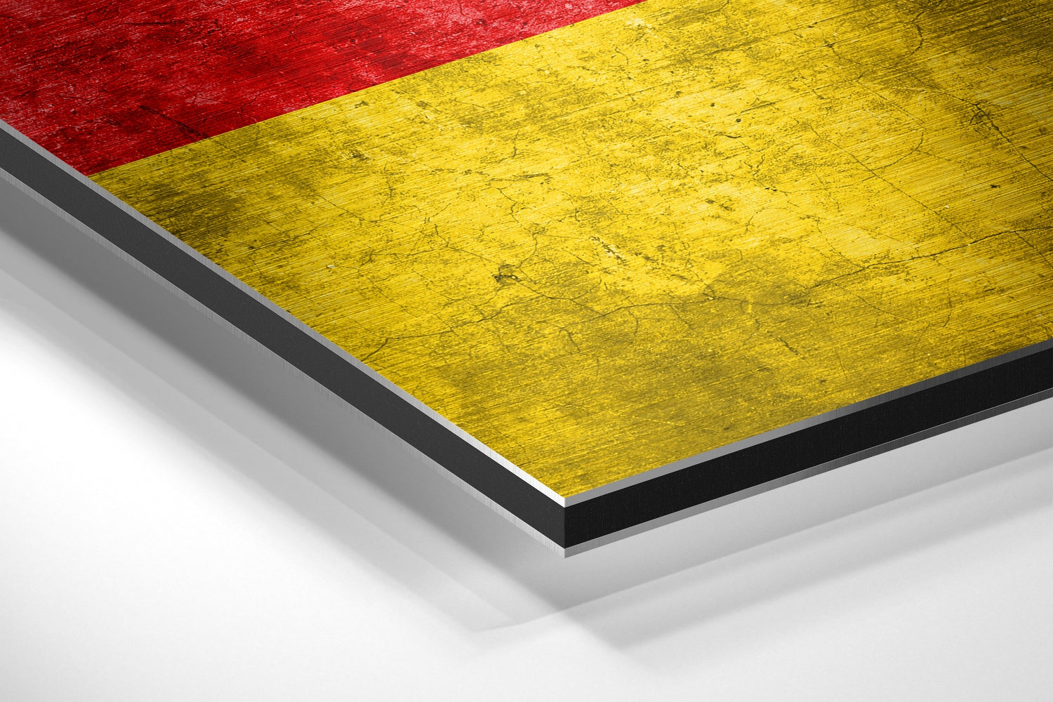 Flag of Germany Brushed Aluminium Dibond Wall Art.